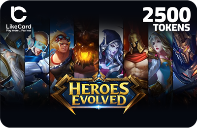 Heroes Evolved - 2500 Tokens - Buy Online