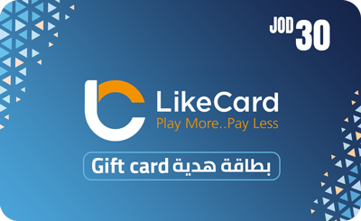 LikeCard Gift Card 30 JOD (Jordan Account) - Buy Online