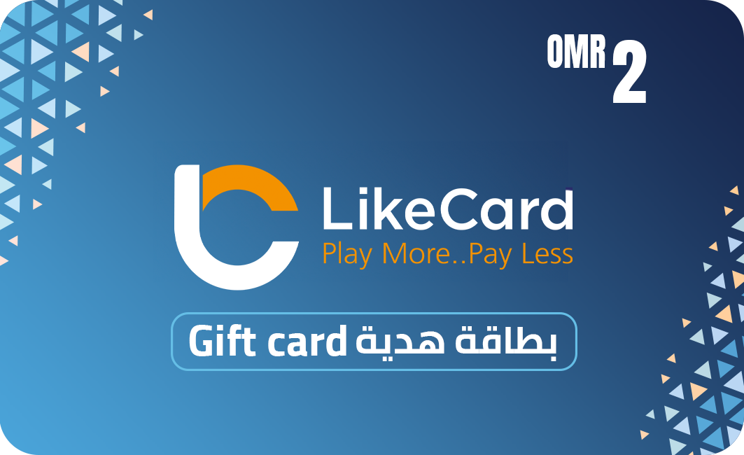 LikeCard Gift Card 2 OMR (Oman Account) - Instant Delivery in Oman