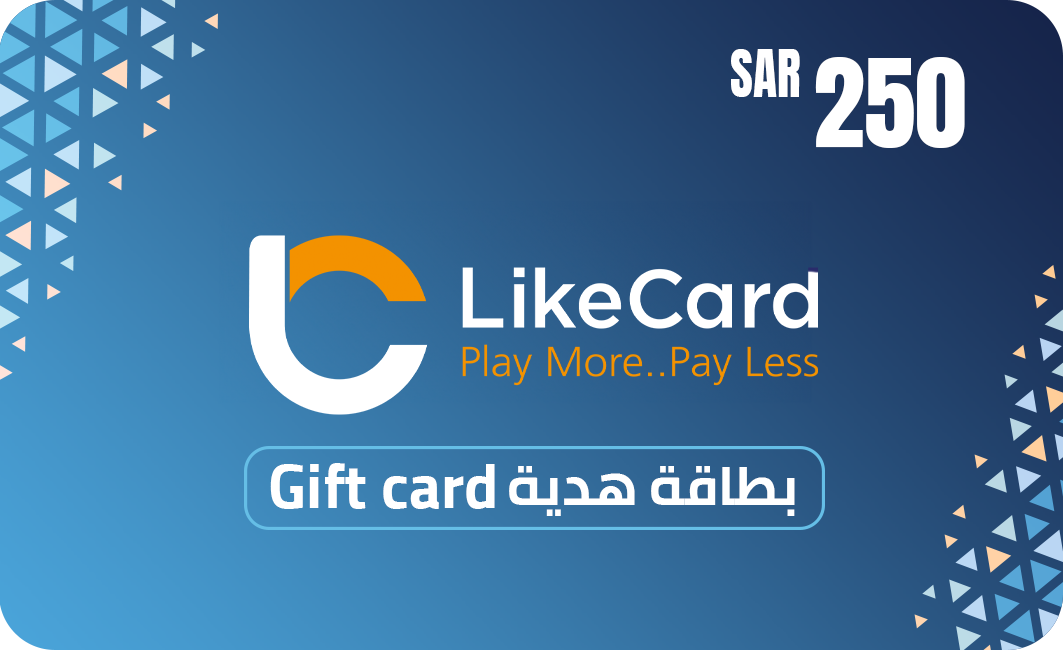 LikeCard Gift Card 250 SAR (KSA Account) - Instant Delivery in Oman