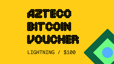 Azteco Bitcoin Crypto Voucher - Lightning - 100 USD - Instant Delivery in Oman