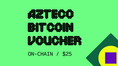 Azteco Bitcoin Crypto Voucher - On-Chain - 25 USD - Instant Delivery in Oman