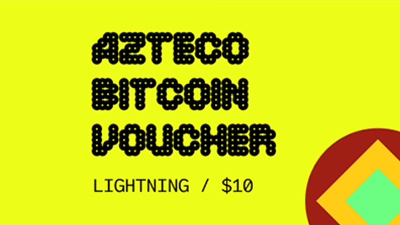 Azteco Bitcoin Crypto Voucher - Lightning - 10 USD - Instant Delivery in Oman