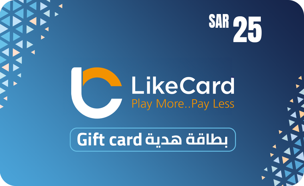 LikeCard Gift Card 25 SAR (KSA Account) - Instant Delivery in Oman