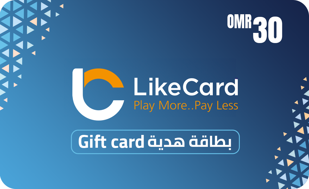 LikeCard Gift Card 30 OMR (Oman Account) - Buy Online