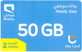 Mobily Data 50G 2M - Instant Delivery in Oman