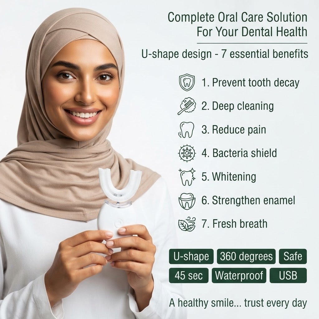 360° Smart Toothbrush - Deep Cleaning & Whitening in Moments